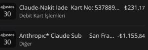 Cluade yapay zeka cashback