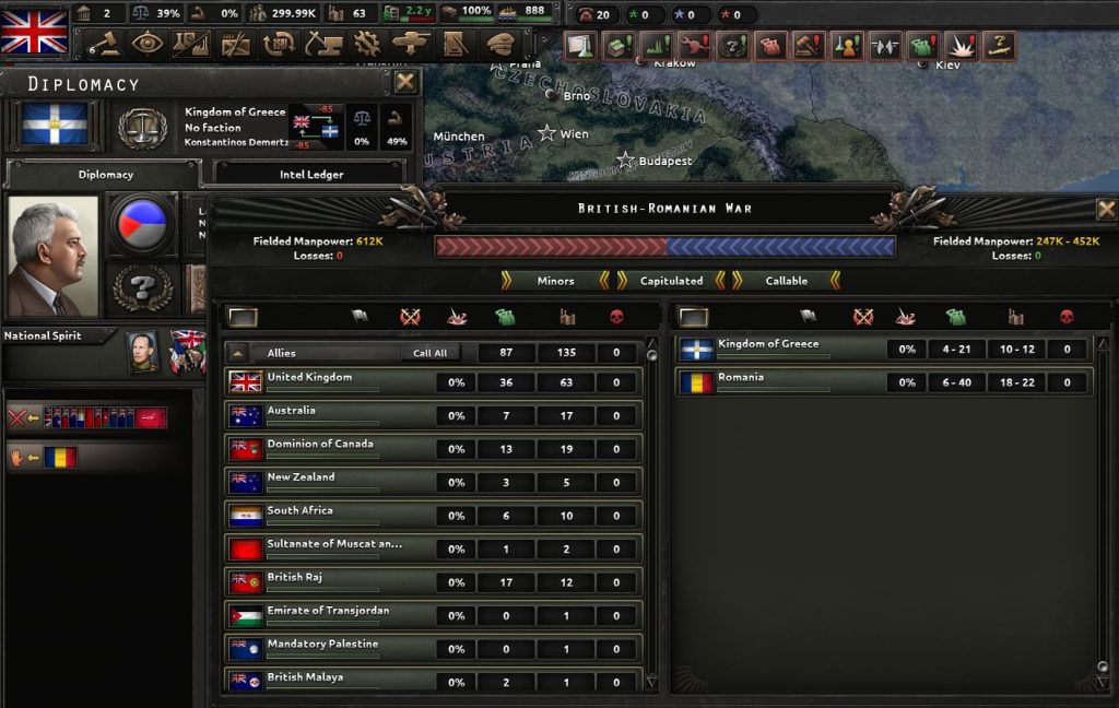 HOI 4 savaş ekranı