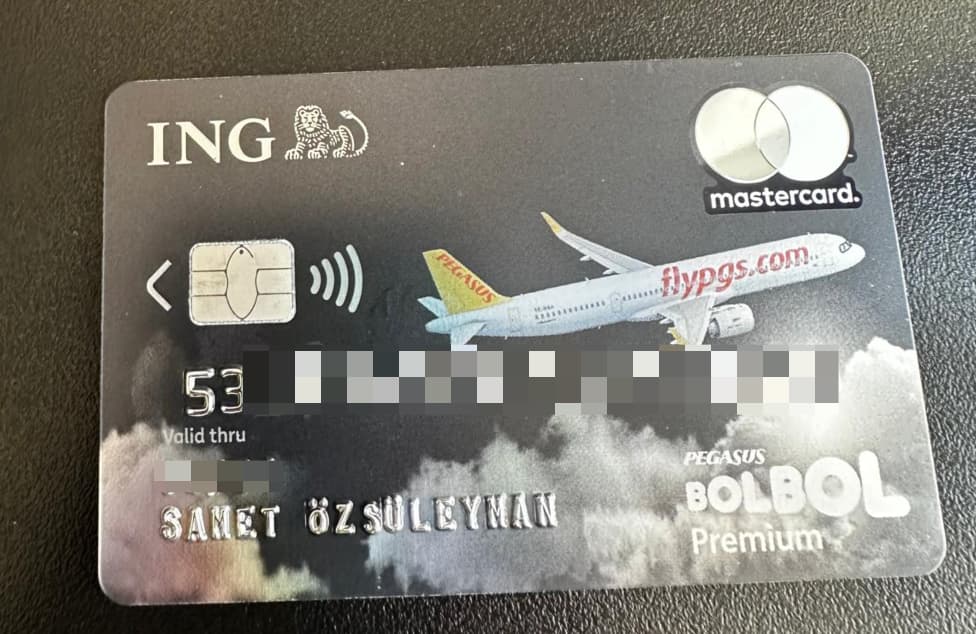 ING bolbol premium kredi kartı tasarımı.